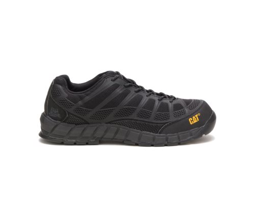 Black / Black Caterpillar CAT Streamline Composite Toe Men's Sneakers | CAT-610FN