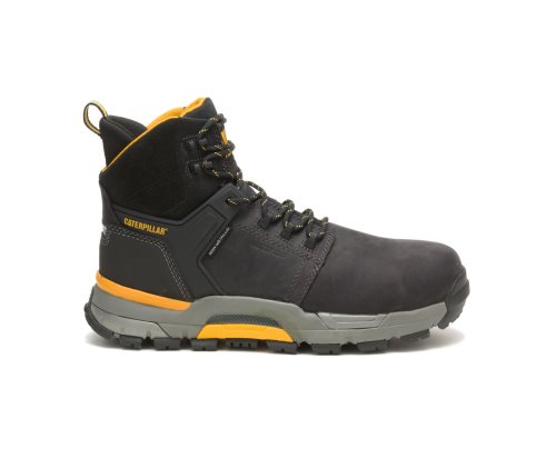 Black Caterpillar CAT CAT EDGE Waterproof Nano Toe Men's Work Boots | CAT-852IB