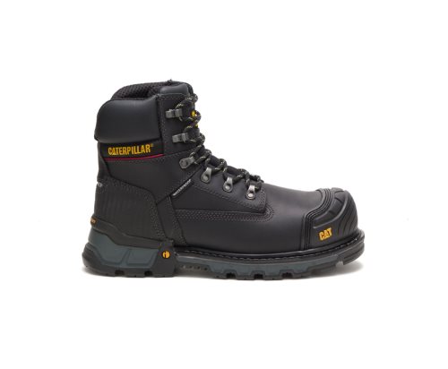 Black Caterpillar CAT Excavator XL 6" Waterproof Composite Toe Men's Work Boots | CAT-410MF