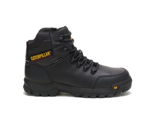 Black Caterpillar CAT Resorption Waterproof Composite Toe Men's Work Boots | CAT-679HC