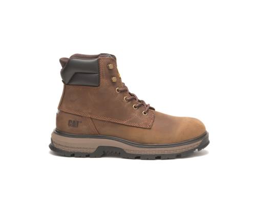 Brown Caterpillar CAT Exposition 6" Men's Work Boots | CAT-796KO