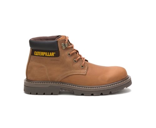 Brown Caterpillar CAT Outbase Waterproof Men's Work Boots | CAT-325IT