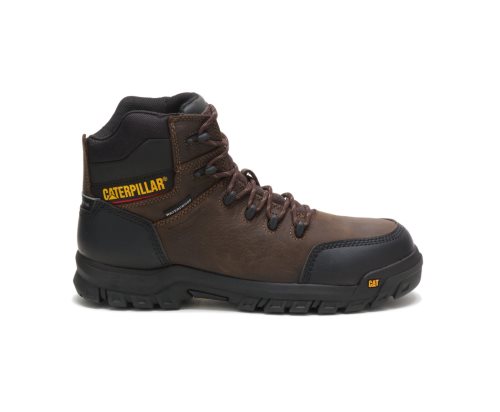 Brown Caterpillar CAT Resorption Waterproof Composite Toe Men's Work Boots | CAT-621JO