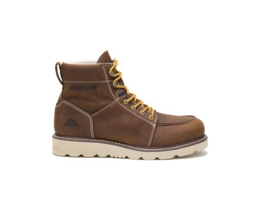 Chocolate Brown Caterpillar CAT Tradesman Men's Work Boots | CAT-832ZN