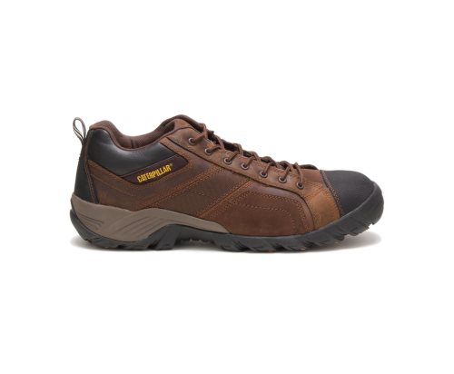 Dark Brown Caterpillar CAT Argon Composite Toe Men's Work Shoes | CAT-516RK