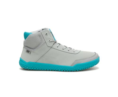 Grey / Blue Caterpillar CAT ProRush All Day Mid Women's Sneakers | CAT-756KO