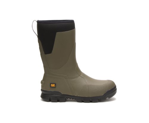 Olive Caterpillar CAT Stormers 11" Boot Women's Rubber Boots | CAT-985UV