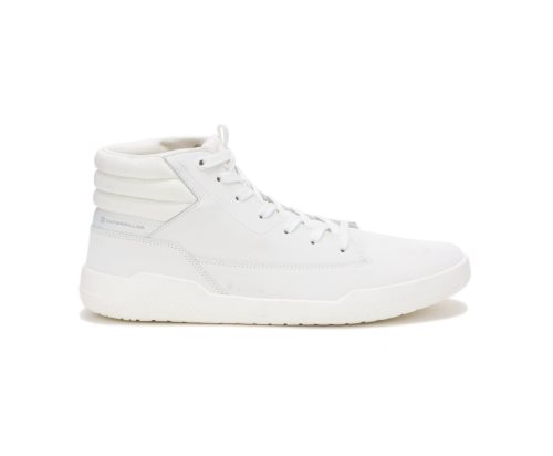 White Caterpillar CAT CODE Hex Hi Men's Sneakers | CAT-127EM