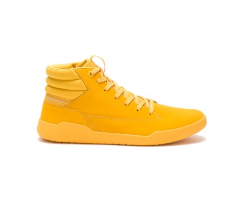 Yellow Caterpillar CAT CODE Hex Hi Men's Sneakers | CAT-713SL