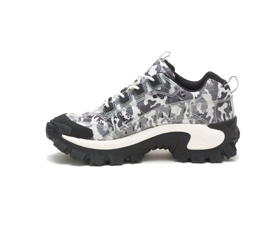 Black Camo Caterpillar CAT Intruder Shoe Women's Casual Shoes | CAT-364VY