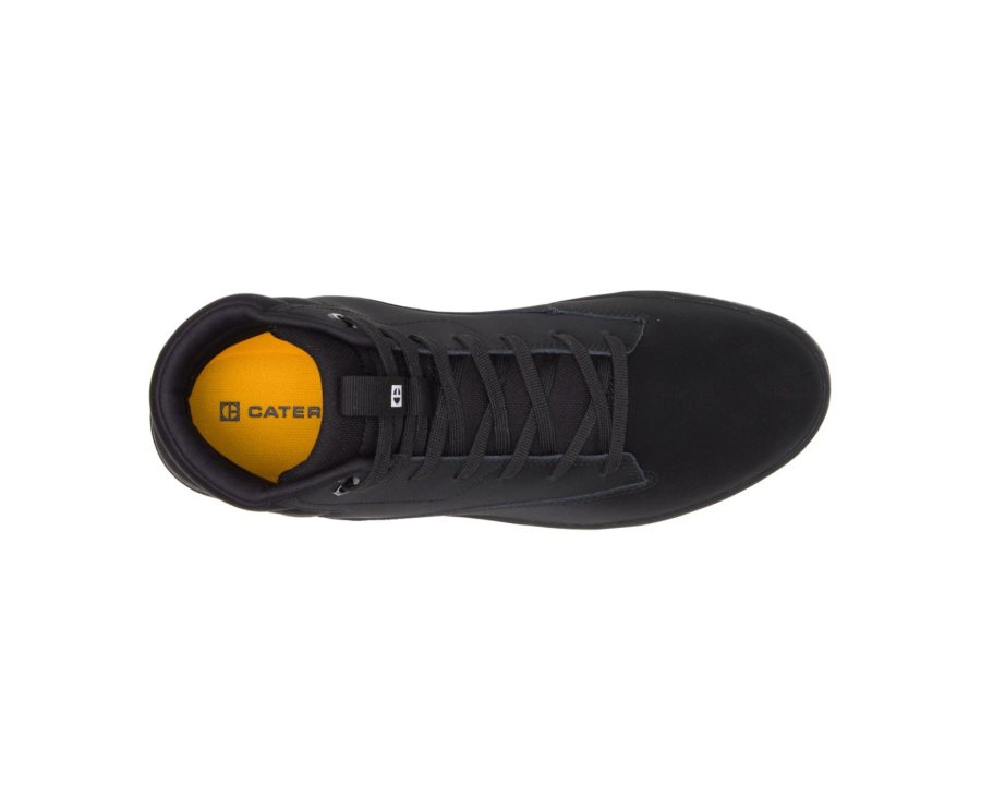 Black Caterpillar CAT CODE Hex Hi Men's Sneakers | CAT-956BP