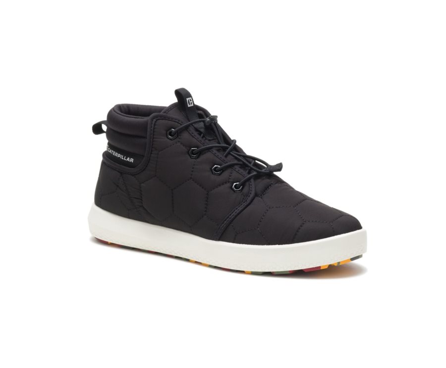 Black Caterpillar CAT CODE Scout Mid Men's Sneakers | CAT-254EO