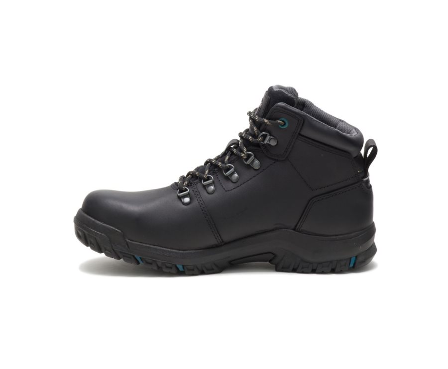 Black Caterpillar CAT Mae Steel Toe Waterproof Women's Work Boots | CAT-974GJ