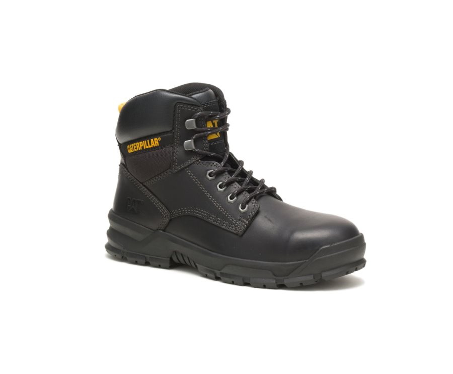 Black Caterpillar CAT Mobilize Alloy Toe Men's Work Boots | CAT-168XJ