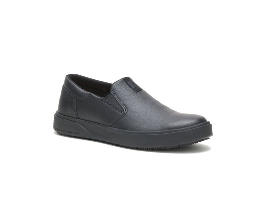 Black Caterpillar CAT ProRush SR+ Slip On Men's Casual Shoes | CAT-154AV