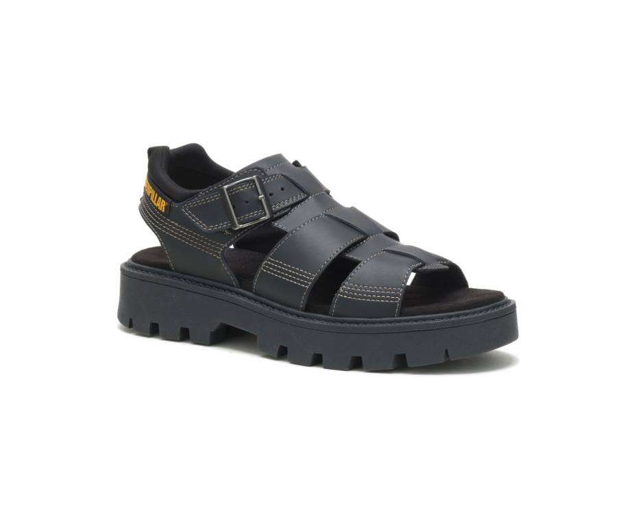 Black Caterpillar CAT Rigor Women's Sandals | CAT-779KO