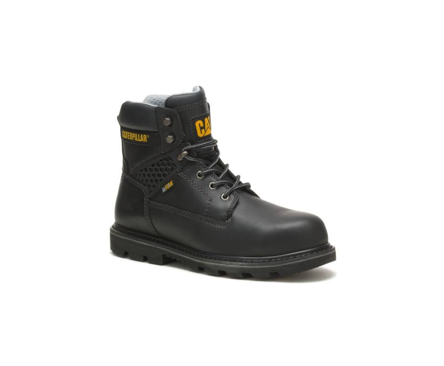 Black Caterpillar CAT Structure Cool Composite Toe Men's Work Boots | CAT-786KO