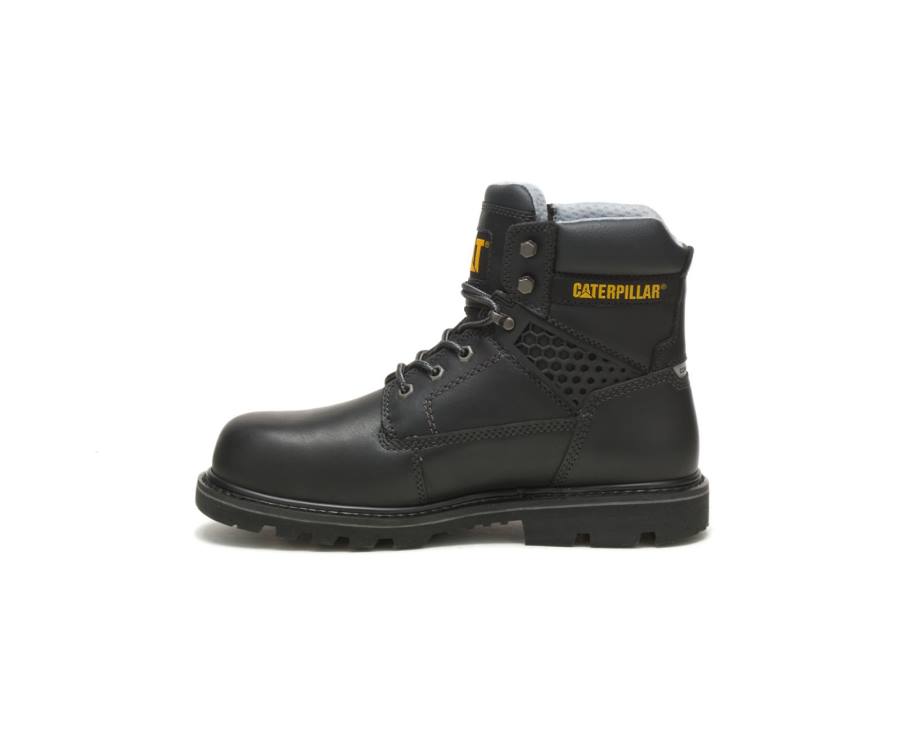 Black Caterpillar CAT Structure Cool Composite Toe Men's Work Boots | CAT-786KO