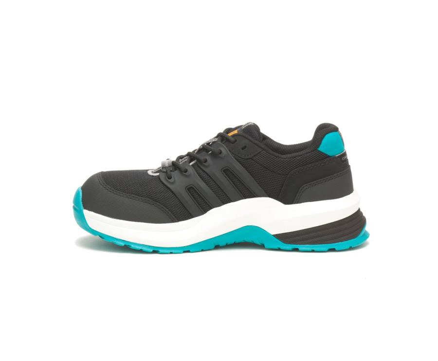 Black / Turquoise Caterpillar CAT Streamline 2.0 Composite Toe Women's Work Shoes | CAT-751KO