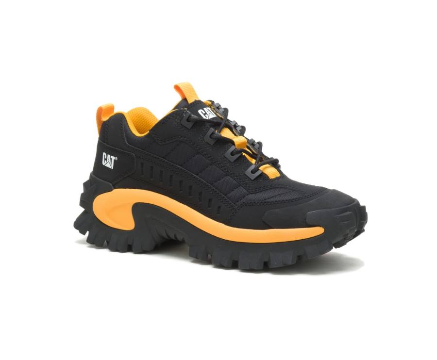 Black / Yellow Caterpillar CAT Intruder Shoe Men's Casual Shoes | CAT-821KO