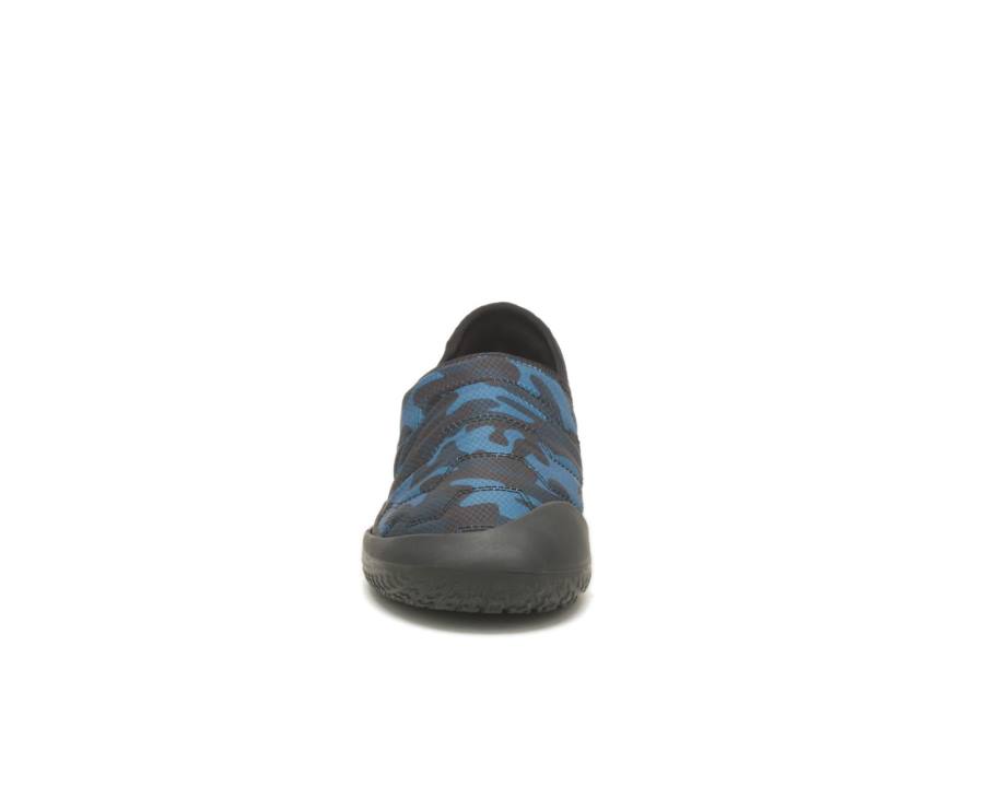 Blue Camo Caterpillar CAT Crossover Slip On Men's Casual Shoes | CAT-838KO