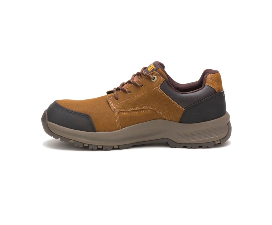 Brown Caterpillar CAT Resolve Composite Toe Men's Work Shoes | CAT-724DN