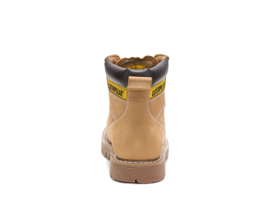 Brown Caterpillar CAT Second Shift Men's Work Boots | CAT-746IQ