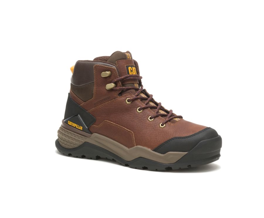 Copper Caterpillar CAT Provoke Mid Waterproof Men's Work Boots | CAT-317ZM