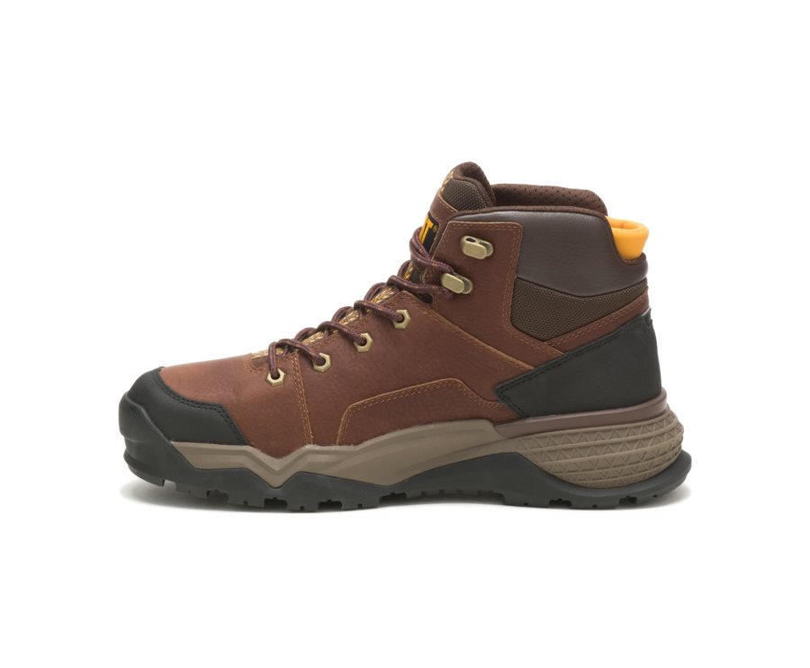 Copper Caterpillar CAT Provoke Mid Waterproof Men's Work Boots | CAT-317ZM