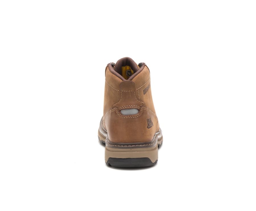 Dark Beige Caterpillar CAT Parker Men's Work Boots | CAT-870EO