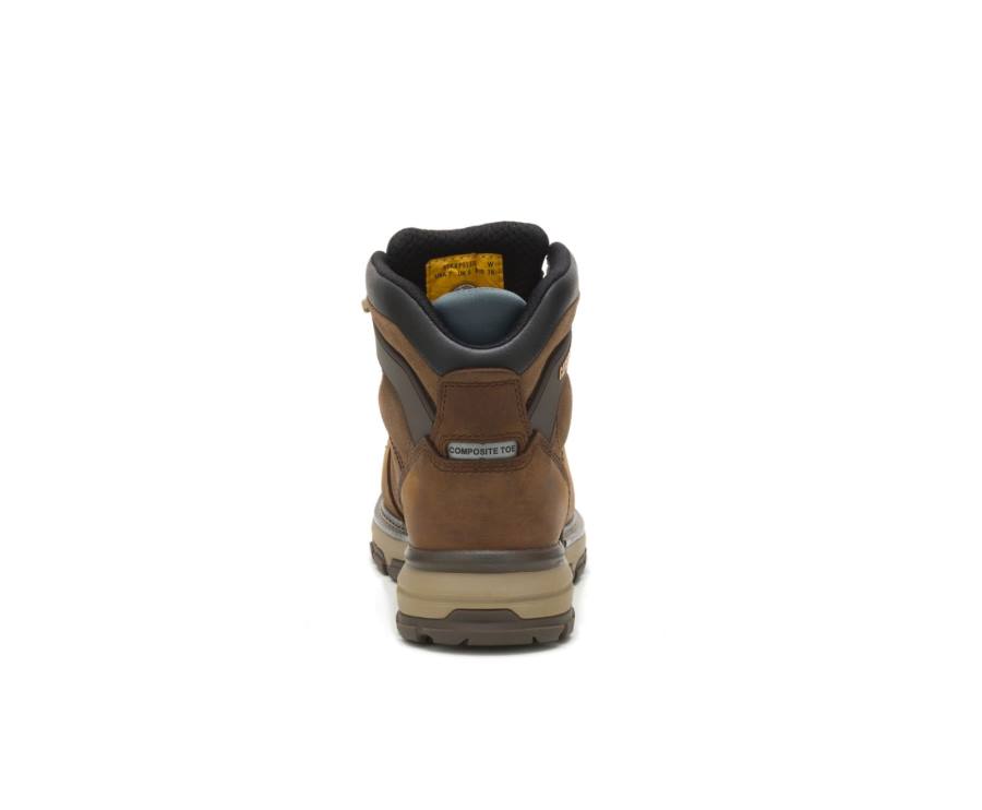 Dark Brown Caterpillar CAT Excavator Superlite Waterproof Thinsulate™ Carbon Composite Toe Women's Work Boots | CAT-743KO