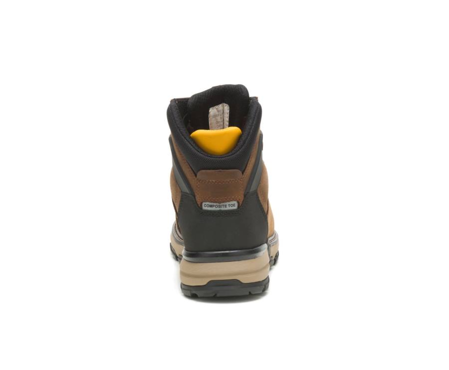 Dark Brown Caterpillar CAT Excavator Superlite Waterproof Thinsulate™ Carbon Composite Toe Men's Work Boots | CAT-797KO