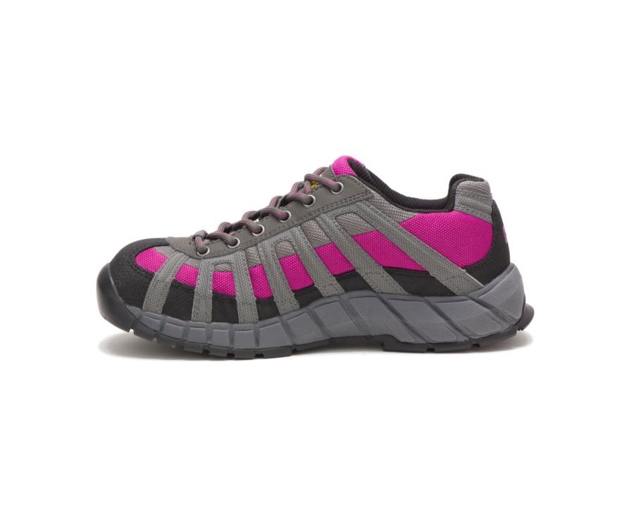 Deep Grey / Pink Caterpillar CAT Switch Steel Toe Women's Work Shoes | CAT-935DT