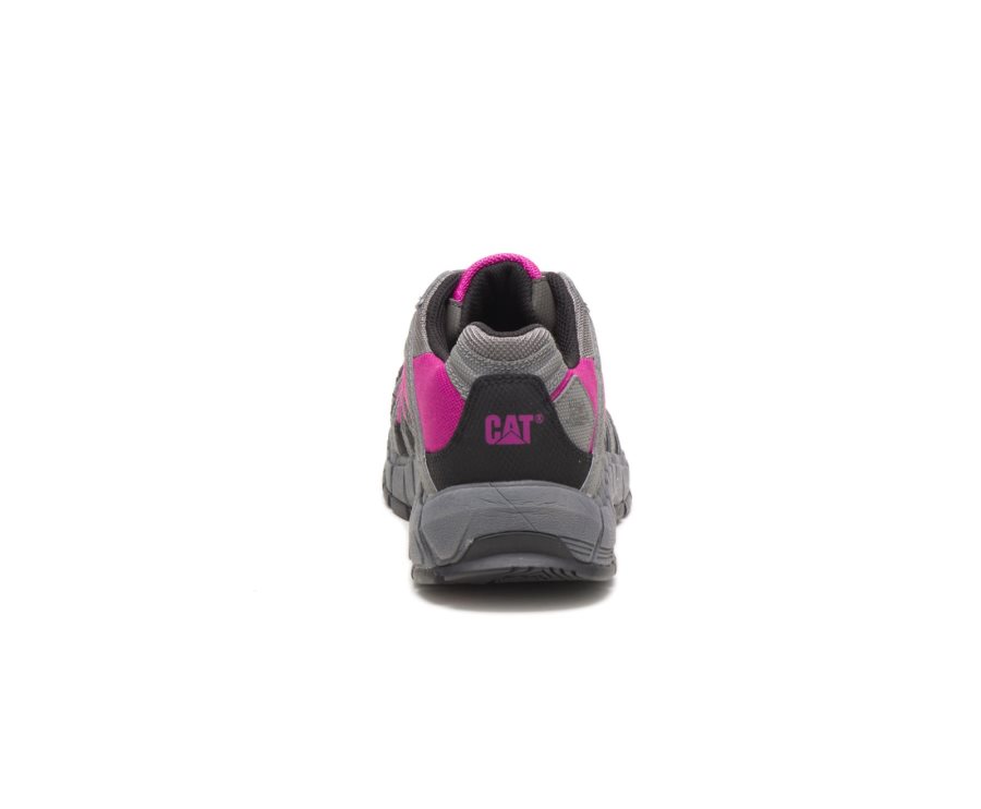 Deep Grey / Pink Caterpillar CAT Switch Steel Toe Women's Work Shoes | CAT-935DT