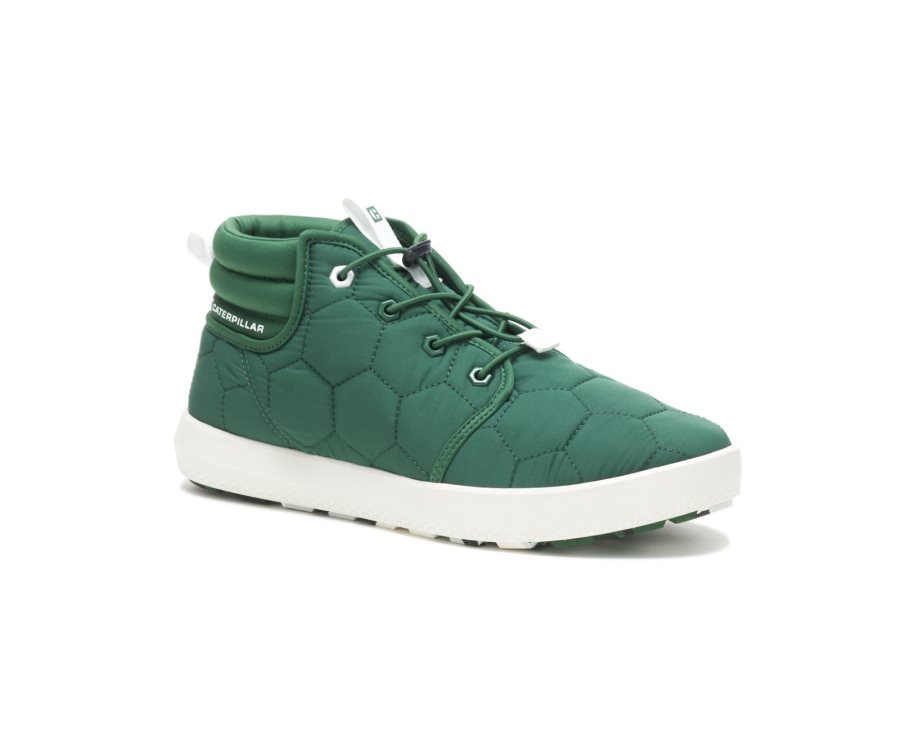 Green Caterpillar CAT CODE Scout Mid Men's Sneakers | CAT-641AM