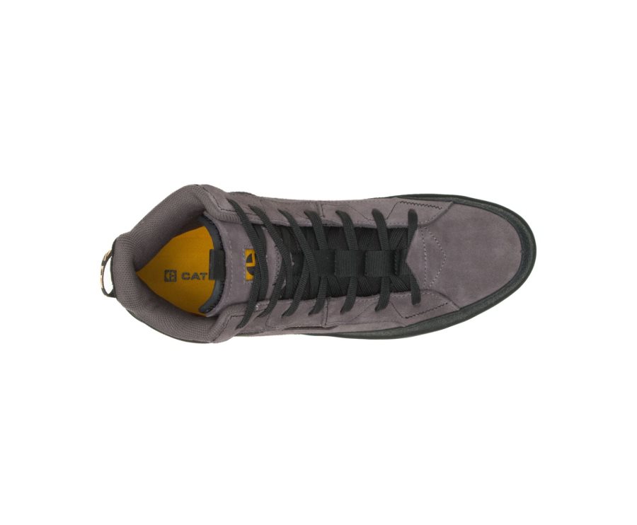 Grey / Black Caterpillar CAT CODE Hex Hi Utility Women's Sneakers | CAT-769IJ