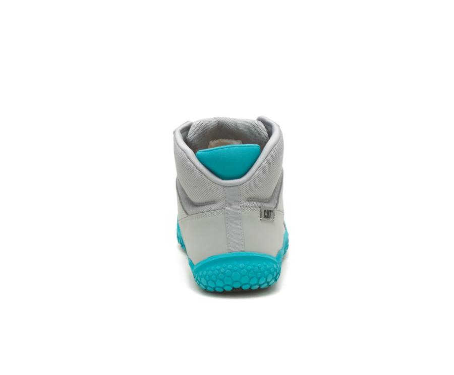 Grey / Blue Caterpillar CAT ProRush All Day Mid Women's Sneakers | CAT-756KO