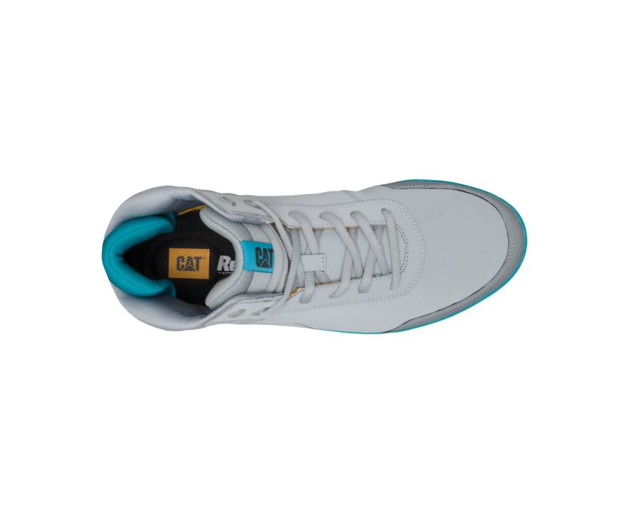 Grey / Blue Caterpillar CAT ProRush All Day Mid Women's Sneakers | CAT-756KO