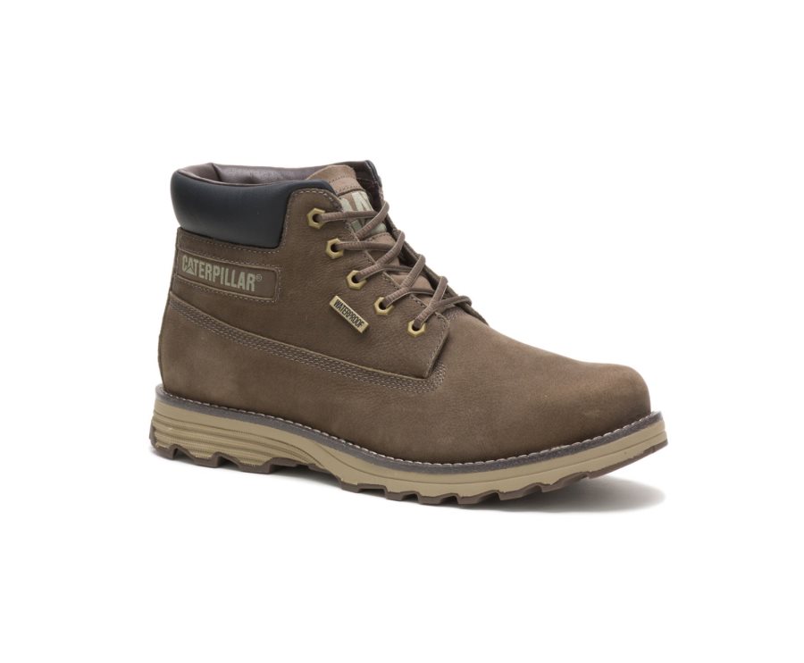 Grey Caterpillar CAT Founder Thinsulate™ Men's Waterproof Boots | CAT-309NS