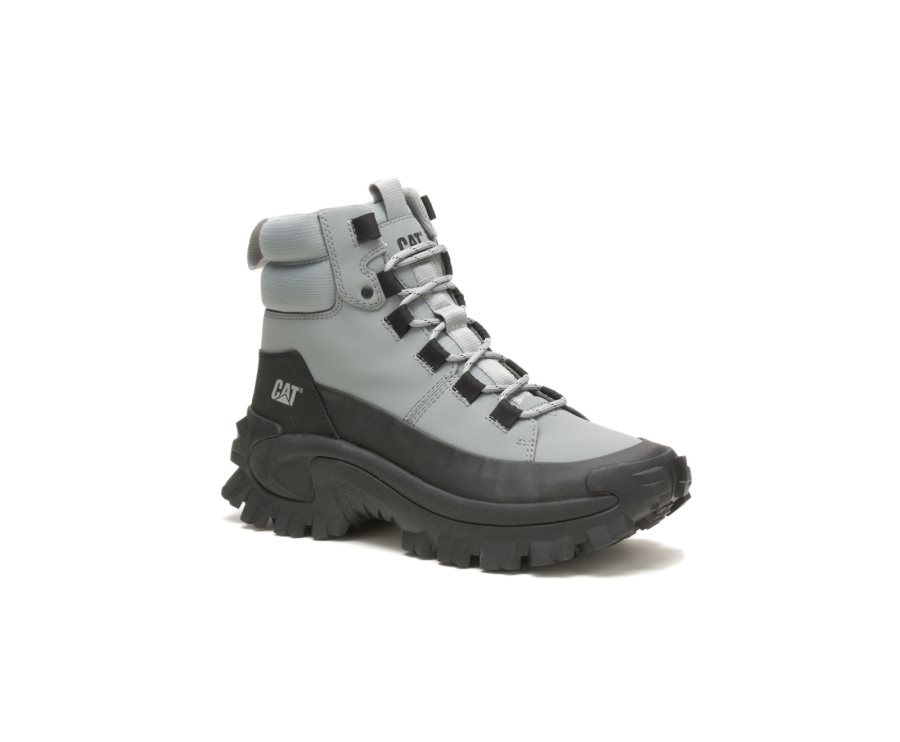 Grey / Dark Grey Caterpillar CAT Trespass Galosh Men's Waterproof Boots | CAT-601GB