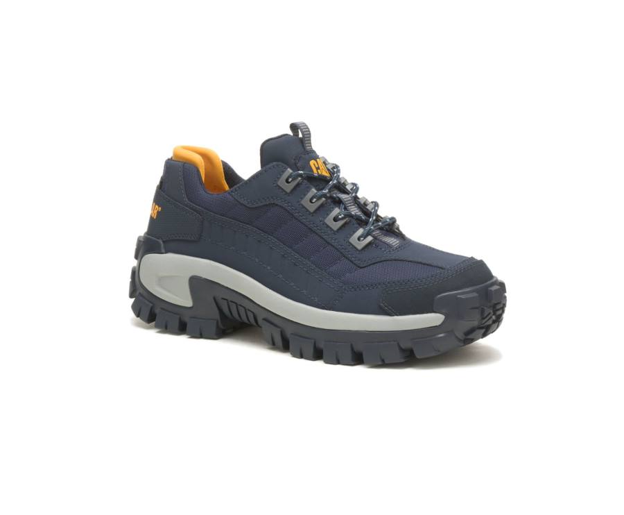 Navy Caterpillar CAT Invader Steel Toe Men's Work Shoes | CAT-806KO