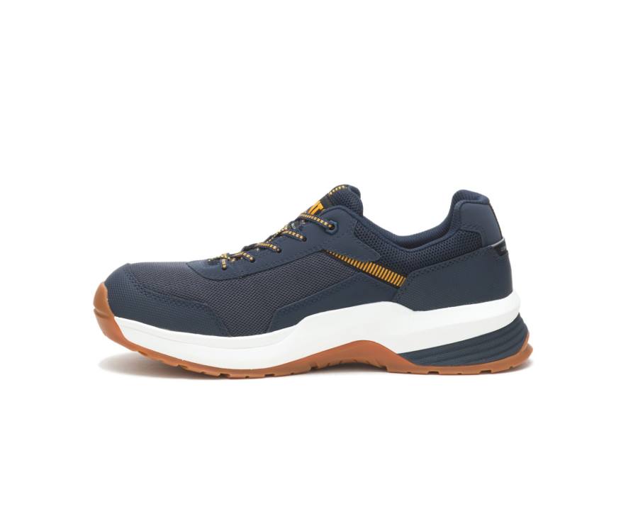 Navy Caterpillar CAT Streamline 2.0 Mesh Composite Toe Men's Work Shoes | CAT-816KO