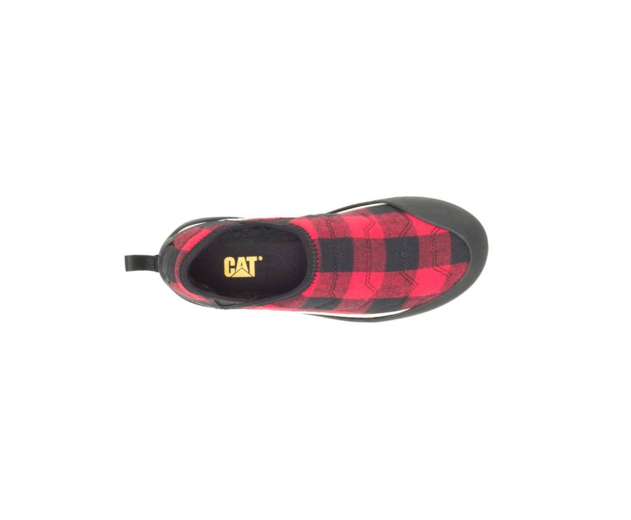 Red Caterpillar CAT Crossover Slip On Men's Casual Shoes | CAT-833KO