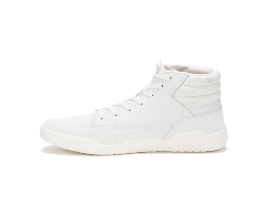 White Caterpillar CAT CODE Hex Hi Men's Sneakers | CAT-127EM