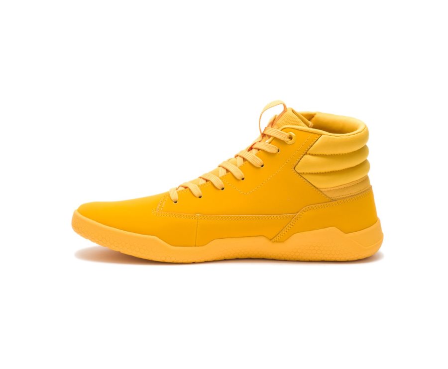 Yellow Caterpillar CAT CODE Hex Hi Men's Sneakers | CAT-713SL