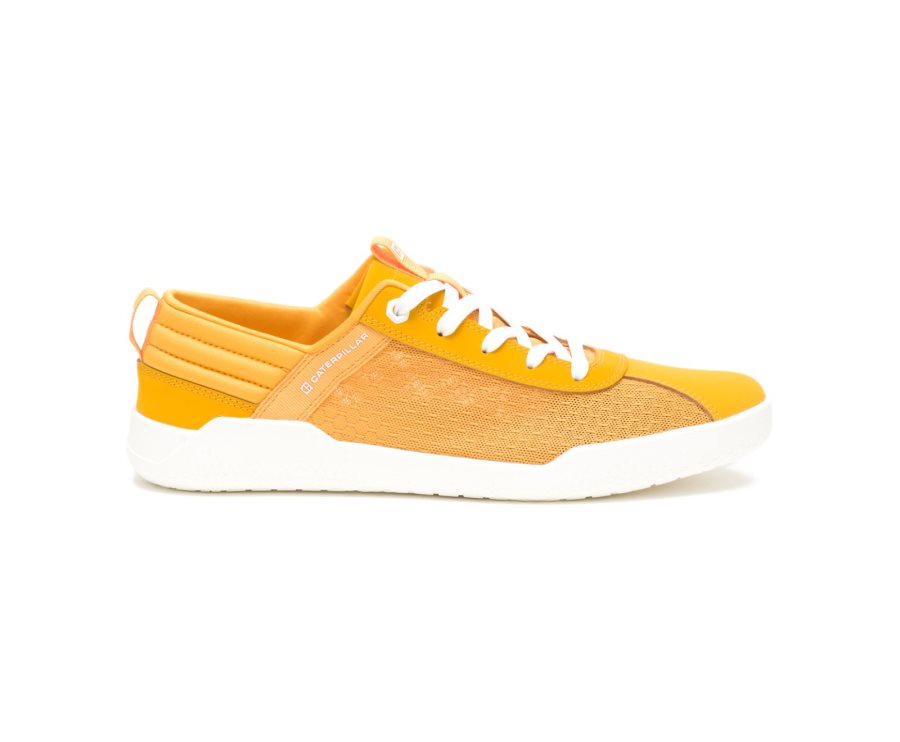 Yellow Caterpillar CAT CODE Hex Vent Men\'s Sneakers | CAT-213HY